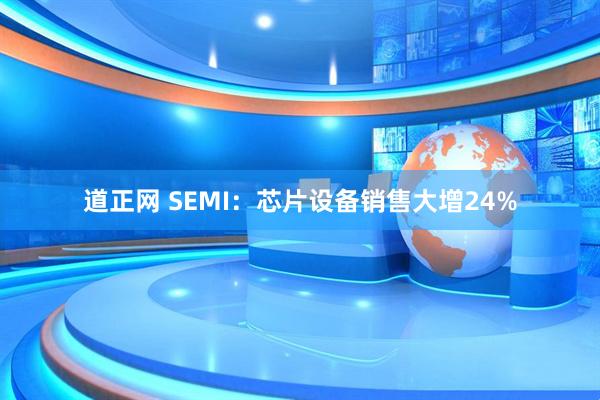 道正网 SEMI：芯片设备销售大增24%