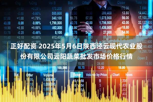正好配资 2025年5月6日陕西泾云现代农业股份有限公司云阳蔬菜批发市场价格行情