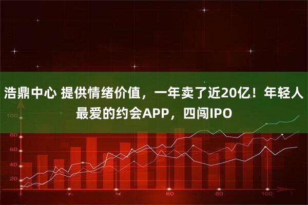 浩鼎中心 提供情绪价值，一年卖了近20亿！年轻人最爱的约会APP，四闯IPO